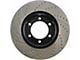 StopTech Sportstop Cryo Drilled and Slotted Rotor; Rear Passenger Side (16-24 Camaro LS, LT, LT1)