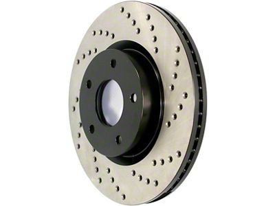 StopTech Sportstop Cryo Sport Drilled Rotor; Front Driver Side (10-15 Camaro SS)