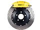 StopTech ST-41 Performance Drilled 2-Piece Rear Big Brake Kit; Yellow Calipers (10-15 Camaro LS, LT)