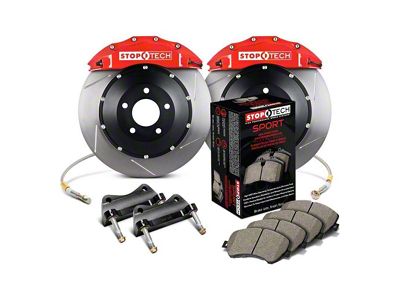 StopTech ST-41 Performance Drilled 2-Piece Rear Big Brake Kit; Yellow Calipers (10-15 Camaro SS, ZL1)