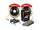 StopTech ST-60 Aero Slotted Coated 2-Piece Front Big Brake Kit; Red Calipers (10-15 Camaro LS, LT)