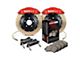 StopTech ST-60 Performance Drilled Coated 2-Piece Front Big Brake Kit with 355x32mm Rotors; Red Calipers (10-15 Camaro SS, ZL1)