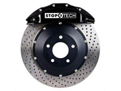 StopTech ST-60 Performance Drilled 2-Piece Front Big Brake Kit with 380x32mm Rotors; Black Calipers (10-15 Camaro SS)
