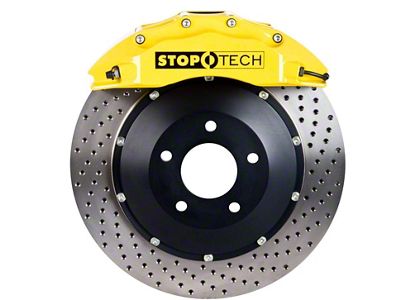 StopTech ST-60 Performance Drilled 2-Piece Front Big Brake Kit with 355x32mm Rotors; Yellow Calipers (10-15 Camaro SS, ZL1)