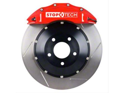 StopTech ST-60 Performance Slotted 2-Piece Front Big Brake Kit with 355x32mm Rotors; Red Calipers (10-15 Camaro SS, ZL1)