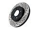StopTech Sport Drilled and Slotted Rotor; Front Driver Side (09-11 V6 Challenger w/ Solid Rear Disc Brakes; 12-23 V6 Challenger w/ Touring Brakes)