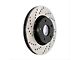 StopTech Sportstop Cryo Sport Drilled Rotor; Rear Driver Side (09-11 V6 Challenger w/ Solid Rear Rotors; 11-16 V6 Challenger w/ Touring Brakes)