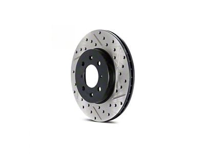 StopTech Sport Drilled and Slotted Rotor; Front Driver Side (14-16 Charger Enforcer, Pursuit)