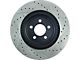 StopTech Sport Drilled and Slotted Rotor; Front Passenger Side (06-14 Charger w/ Vented Rear Rotors; 15-16 3.6L, 5.7L HEMI Charger)