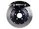 StopTech ST-40 Performance Drilled 2-Piece Rear Big Brake Kit; Black Calipers (06-09 5.7L HEMI, V6 Charger)