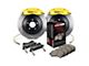 StopTech ST-40 Touring Slotted 1-Piece Rear Big Brake Kit; Yellow Calipers (06-10 3.5L, 5.7L HEMI Charger)