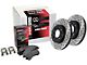 StopTech Street Axle Drilled and Slotted Brake Rotor and Pad Kit; Rear (06-14 V6 RWD Charger w/ Solid Rear Rotors; 15-16 V6 RWD Charger)