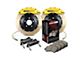 StopTech ST-60 Performance Slotted Coated 2-Piece Front Big Brake Kit with 380x35mm Rotors; Yellow Calipers (06-13 Corvette C6)