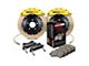 StopTech ST-60 Performance Sport Drilled Coated 2-Piece Front Big Brake Kit with 355x32mm Rotors; Yellow Calipers (06-13 Corvette C6)