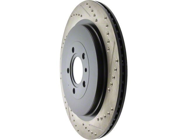 StopTech Sport Drilled and Slotted Rotor; Rear Driver Side (13-14 Mustang GT500)