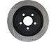 StopTech Sport Drilled and Slotted Rotor; Rear Driver Side (15-23 Mustang GT, EcoBoost w/ Performance Pack)