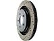 StopTech Sport Drilled and Slotted Rotor; Rear Passenger Side (15-23 Mustang GT, EcoBoost w/ Performance Pack)
