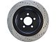 StopTech Sport Drilled and Slotted Rotor; Rear Passenger Side (15-23 Mustang GT, EcoBoost w/ Performance Pack)