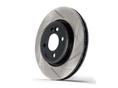 StopTech Sport Slotted Rotor; Rear Driver Side (15-23 Mustang EcoBoost w/o Performance Pack, V6)