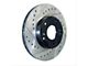 StopTech Sportstop Cryo Drilled and Slotted Rotor; Front Driver Side (13-14 Mustang GT500)