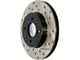 StopTech Sportstop Cryo Drilled and Slotted Rotor; Front Passenger Side (05-10 Mustang GT; 11-14 Mustang V6)