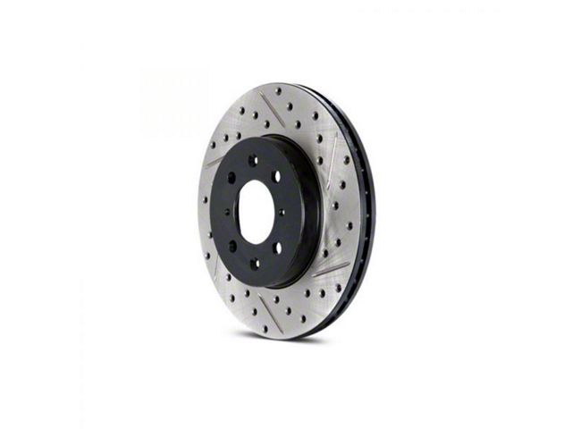 StopTech Sportstop Cryo Drilled and Slotted Rotor; Rear Passenger Side (94-04 Mustang GT, V6)