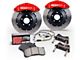 StopTech ST-40 Trophy Sport Slotted 2-Piece Front Big Brake Kit; Silver Calipers (05-10 Mustang GT)