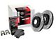StopTech Street Axle Drilled and Slotted Brake Rotor and Pad Kit; Front (11-14 Mustang GT w/o Performance Pack)