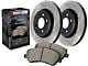 StopTech Street Axle Slotted Brake Rotor and Pad Kit; Front (11-14 Mustang V6)