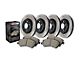 StopTech Street Axle Slotted Brake Rotor and Pad Kit; Front and Rear (11-14 Mustang GT w/ Performance Pack; 12-13 Mustang BOSS 302)