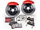 StopTech Touring Drilled 1-Piece Front Big Brake Kit; Blue Calipers (15-23 Mustang, Excluding GT500)