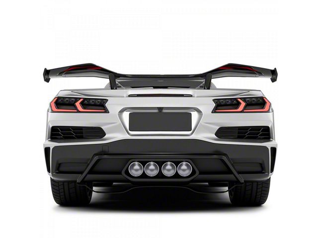 Z06 Style Rear Diffuser with Pipe (20-24 Corvette C8 Stingray)