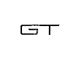 Rear GT Emblem Inserts; Reflective Black Shadow (2024 Mustang GT)