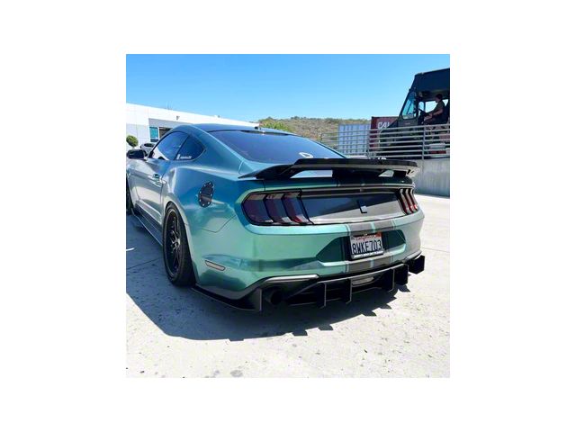 Stealth Diffuser; Main Center; Black (18-23 Mustang EcoBoost w/o Active Exhaust)