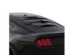 Tekno 3 Rear Window Louvers; Matte Black (15-25 Mustang Fastback)