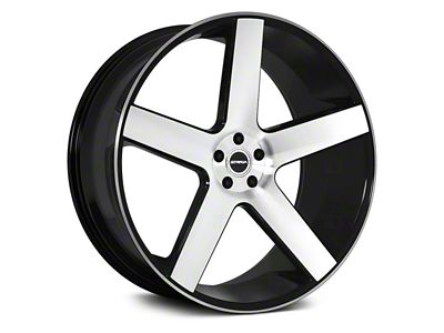 Strada Perfetto Gloss Black Machined Wheel; 20x9.5; 15mm Offset (06-10 RWD Charger)