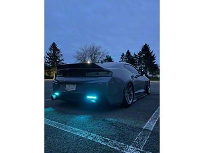 Striker Lights RGB Rear Reflectors; Smoked (16-24 Camaro)