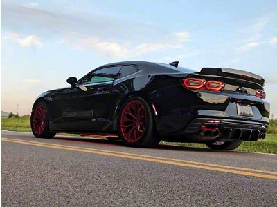 Striker Lights RGB Side Marker and Rear Reflectors Bundle; Smoked (16-24 Camaro)