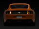 Striker Lights RGB Standard Euro Tail Lights; Black Housing; Clear Lens (15-23 Mustang)