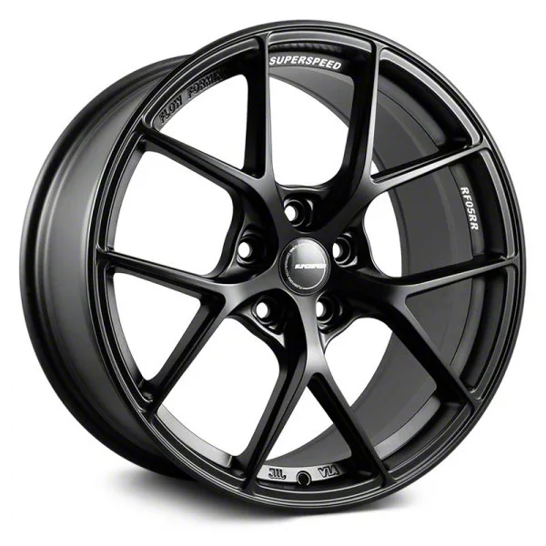 Superspeed Wheels Mustang RF05RR Matte Black Wheel; 18x8.5; 35mm Offset ...