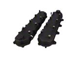 Top Street Performance Cast Aluminum Valve Covers with Coil Mounts; Black (16-24 V8 Camaro)