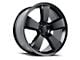 Charger SRT-8 Satin Black Wheel; 22x9; 18mm Offset (06-10 RWD Charger)