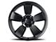 Charger SRT-8 Satin Black Wheel; 22x9; 18mm Offset (06-10 RWD Charger)