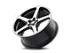 Touren TF96 Gloss Black Machined Wheel; 20x9 (05-09 Mustang)