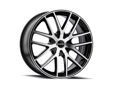 Touren TR60 Gloss Black Machined Wheel; 18x8 (05-09 Mustang GT, V6)