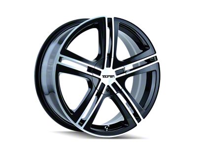 Touren TR62 Gloss Black Machined Wheel; 18x7.5; 40mm Offset (05-09 Mustang GT, V6)