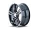 Touren TR62 Gloss Black Machined Wheel; 18x7.5 (05-09 Mustang GT, V6)