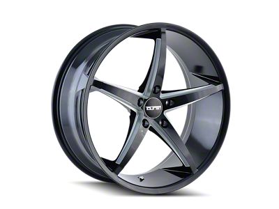 Touren TR70 Gloss Black Milled Wheel; 17x7.5; 40mm Offset (05-09 Mustang GT, V6)