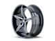 Touren TR70 Gloss Black Milled Wheel; 17x7.5 (05-09 Mustang GT, V6)