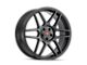 Touren TR74 Matte Black Wheel; 17x8 (05-09 Mustang GT, V6)